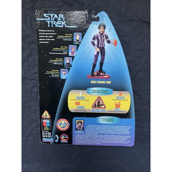 VTG 1997 Playmates Star Trek Warp Factor Series Figures Deanna Troi & Ilia Probe - Picture 9 of 12